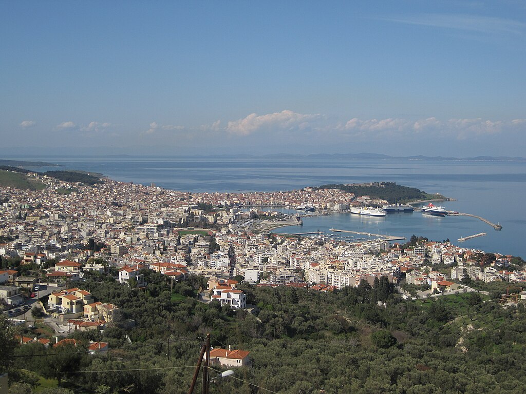 A view of Mitilini, Greece, from the south.